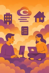 Office vs Remote Job Skills | What Really Changes cloudy landscape