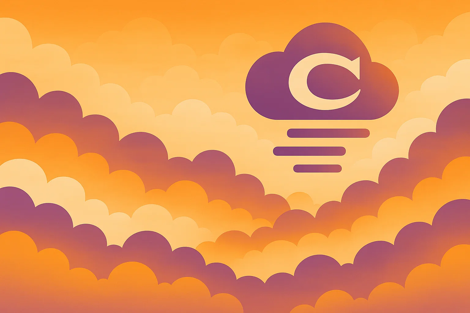 cloudcareer background clouds sun landscape logo
