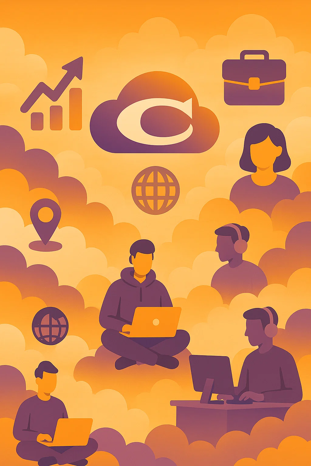 cloudcareer portrait people working remotely