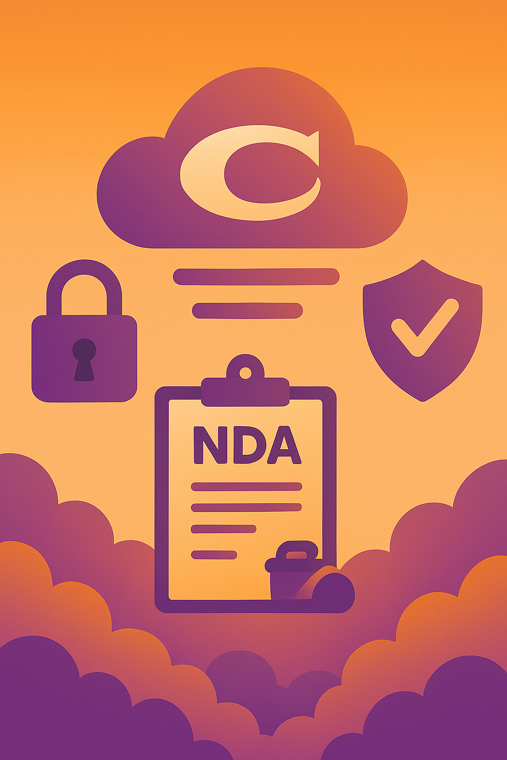 portrait CC logo locks nda safe